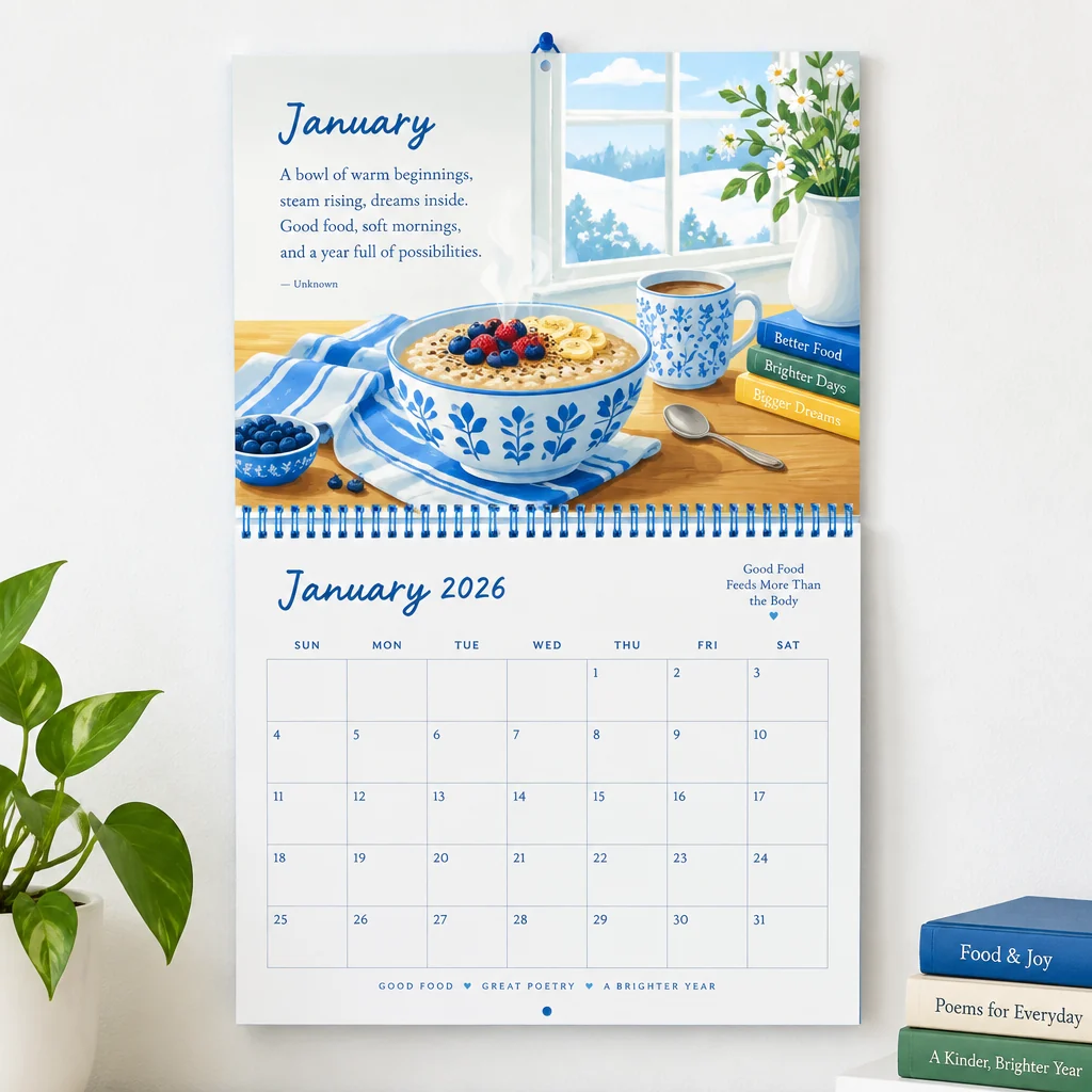 Poetry and Pancakes Calendar